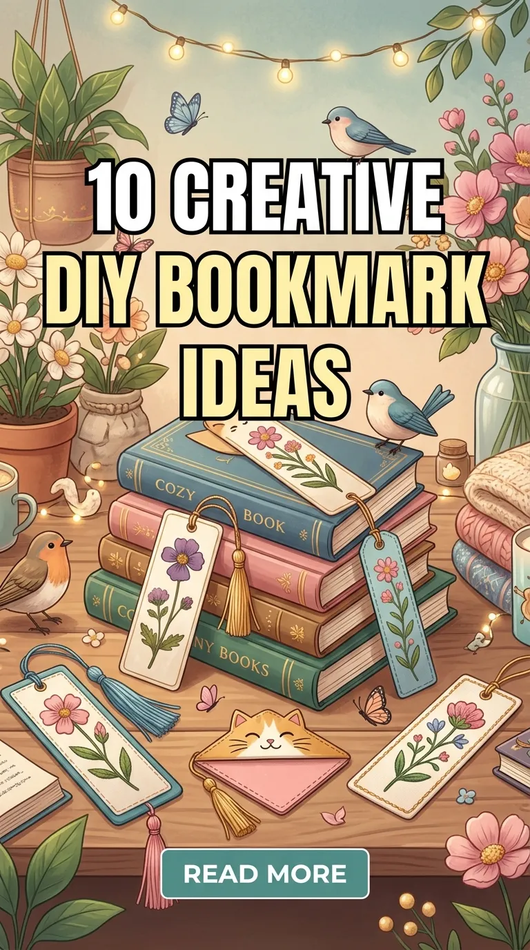 10 Creative DIY Bookmark Ideas.