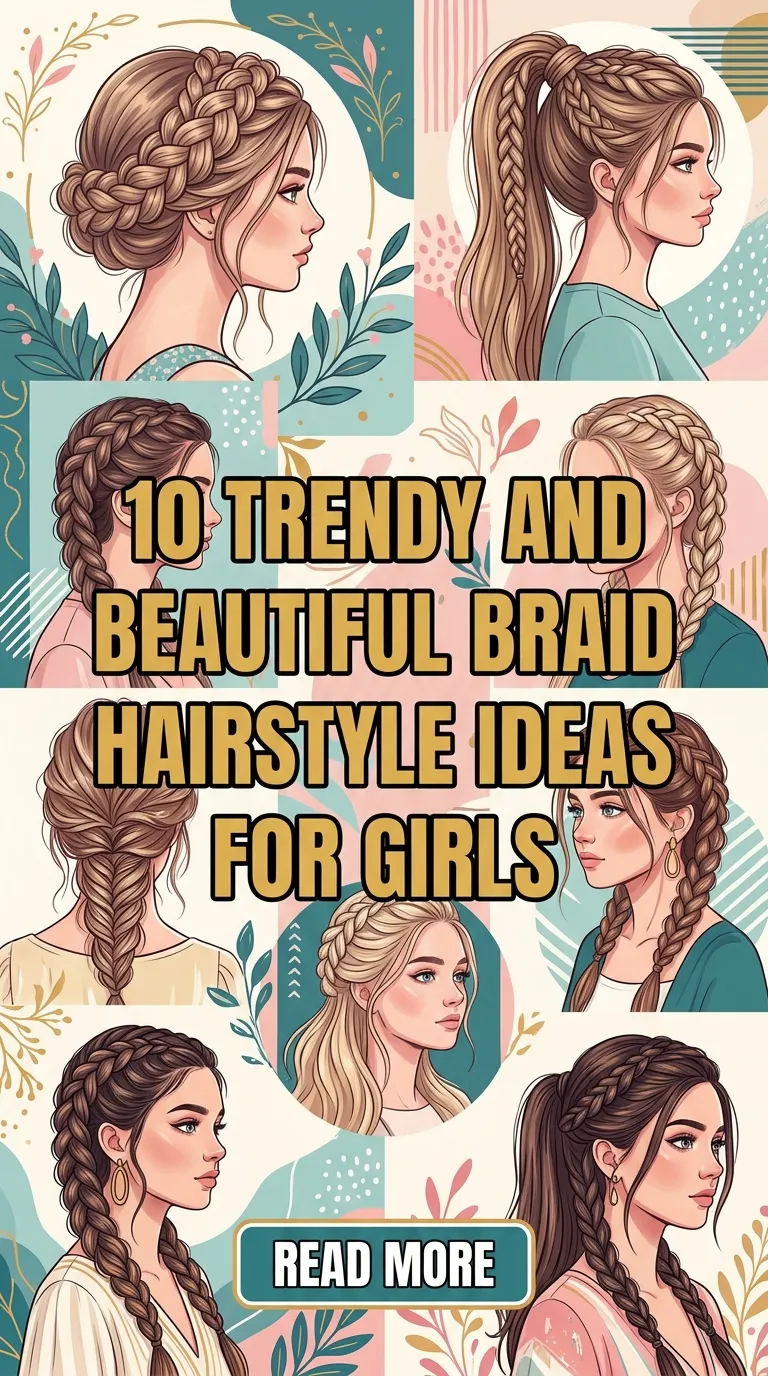 10 Trendy And Beautiful Braid Hairstyle Ideas For Girls