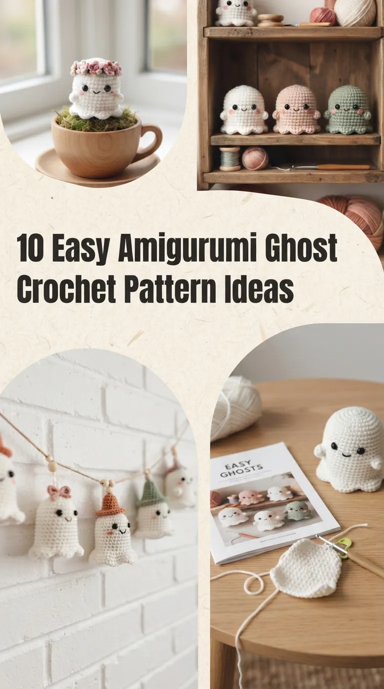 10 Easy Amigurumi Ghost Crochet Pattern Ideas For Beginners